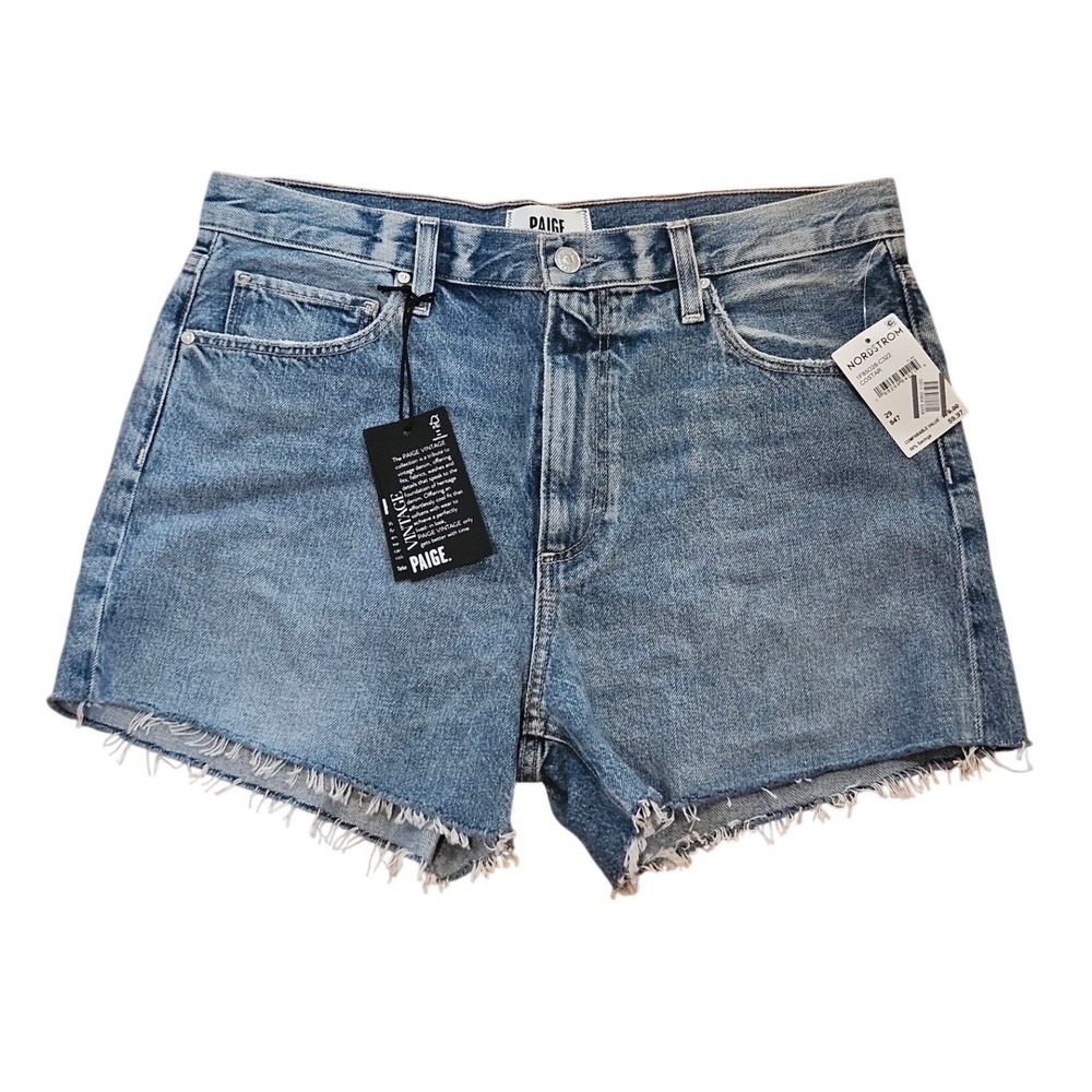 PAIGE Archie Short Relaxed 4 Inseam Denim Shorts Costar Light Wash 29 NEW
